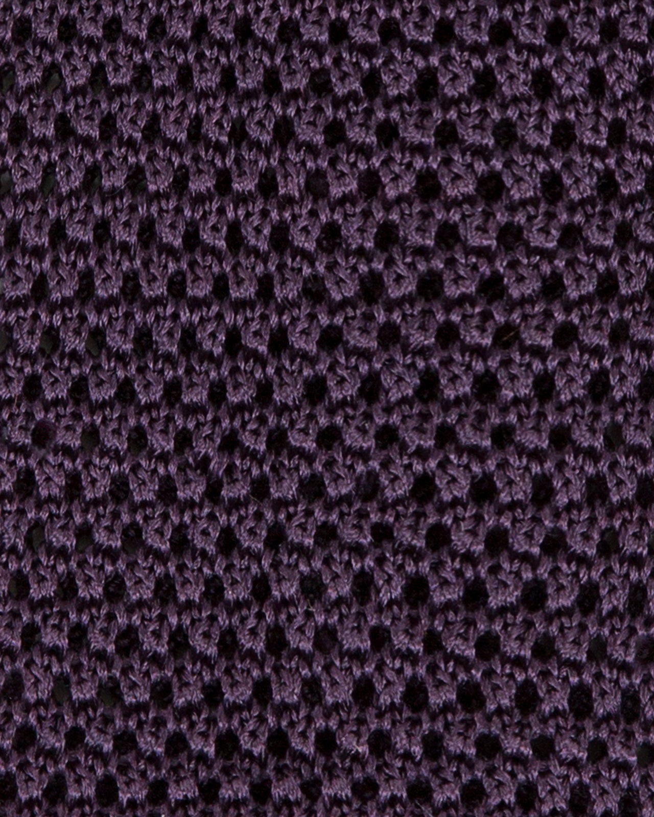 Silk Knit Tie Plum