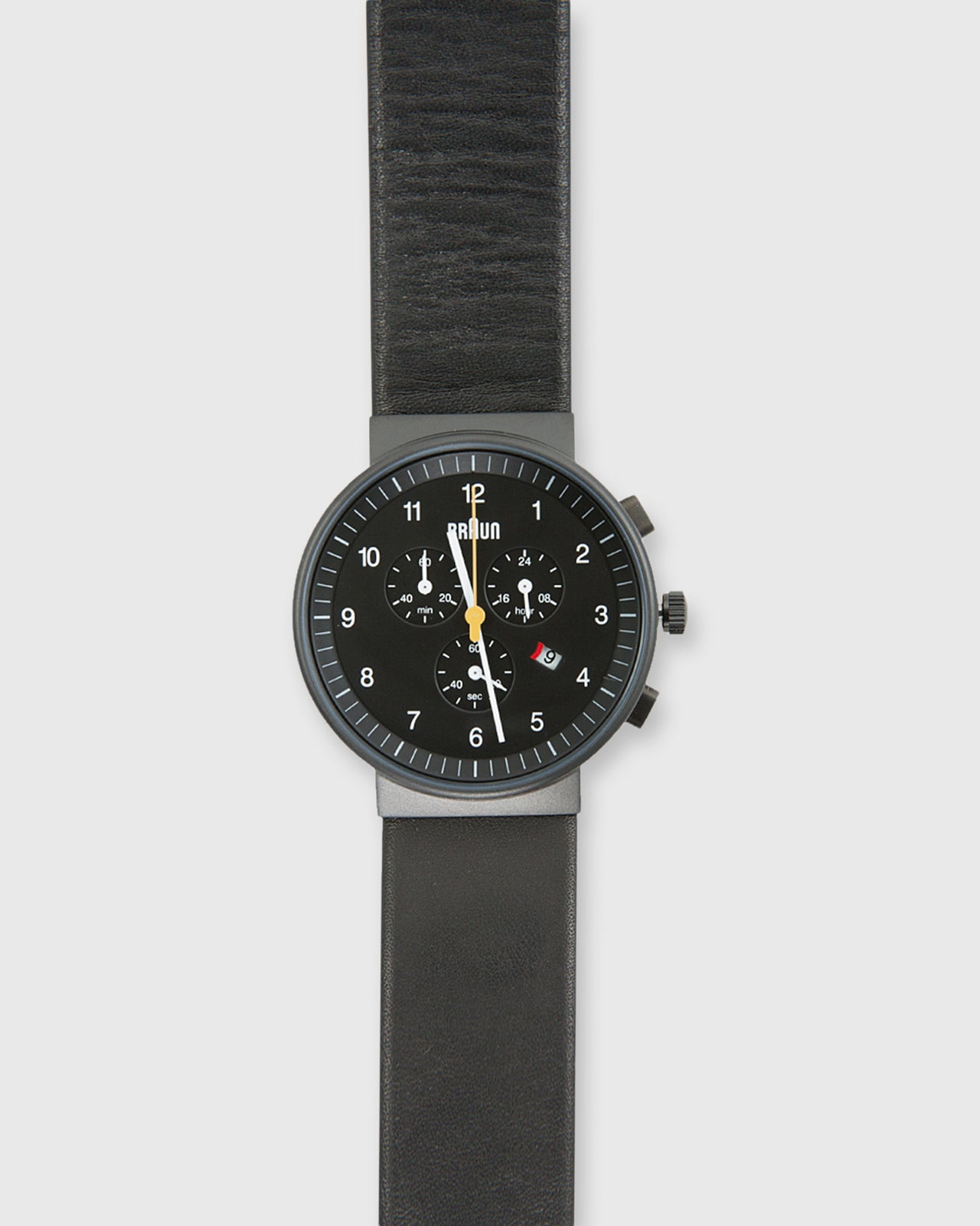 Chronograph Analog Watch Black/Black