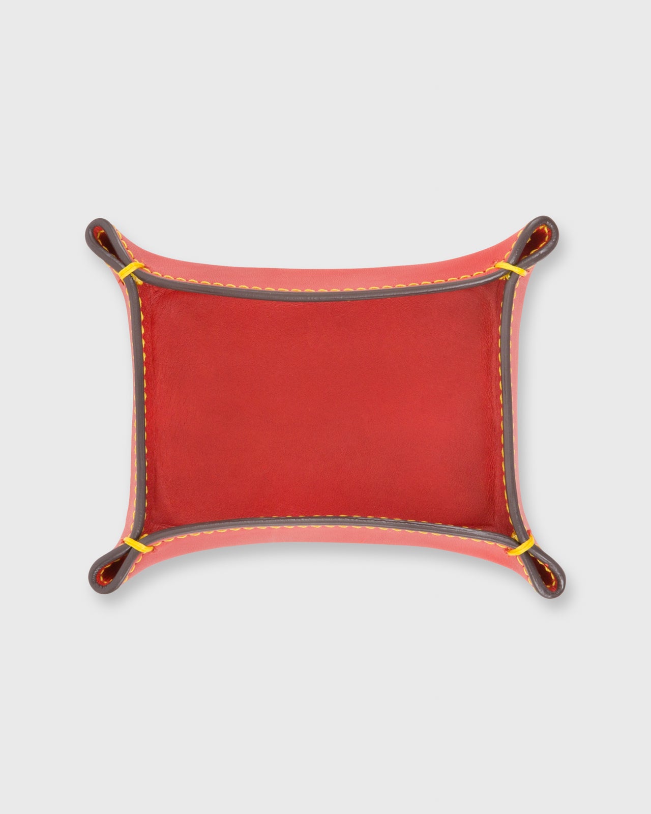 Small Tray Red Leather