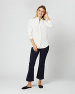 Load image into Gallery viewer, Classic Blouse in Ivory Silk Crepe de Chine
