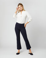 Load image into Gallery viewer, Classic Blouse in Ivory Silk Crepe de Chine
