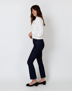 Load image into Gallery viewer, Tie-Neck Blouse in Ivory Silk Crepe de Chine
