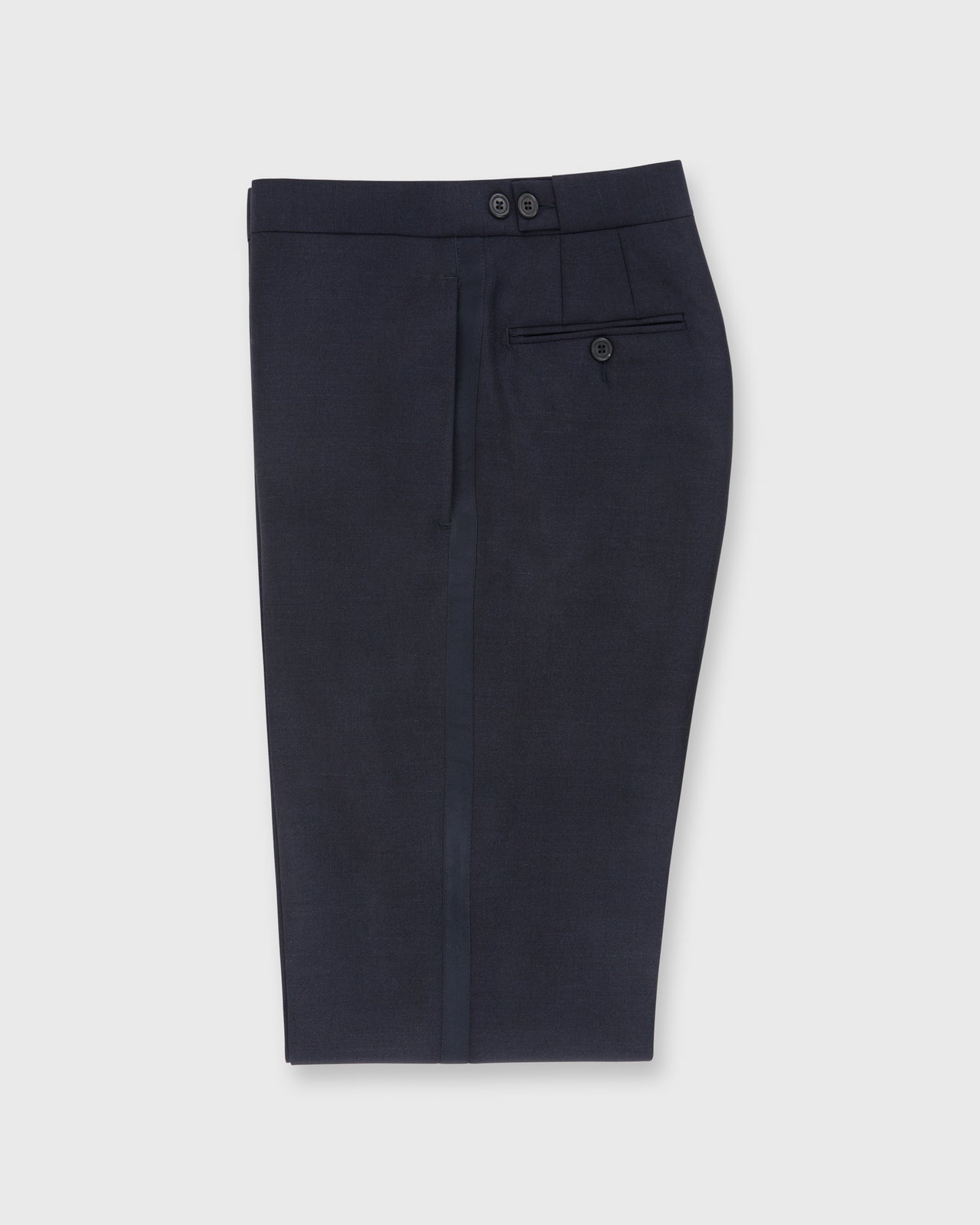 Kincaid No. 3 Peak Lapel Tuxedo Navy Wool Mohair with Silk Grosgrain Trim