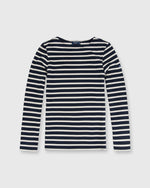 Load image into Gallery viewer, Modern Meridien Tee Marine/Ecru Stripe
