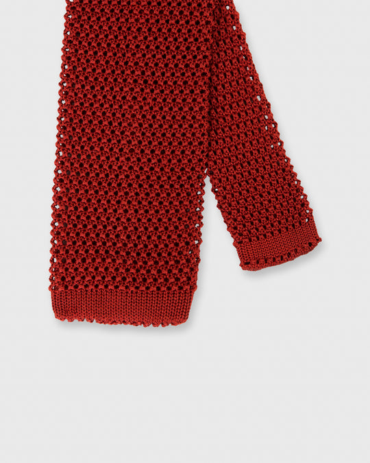Silk Knit Tie Cinnamon