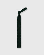 Load image into Gallery viewer, Silk Knit Tie Hunter/French Blue Dot
