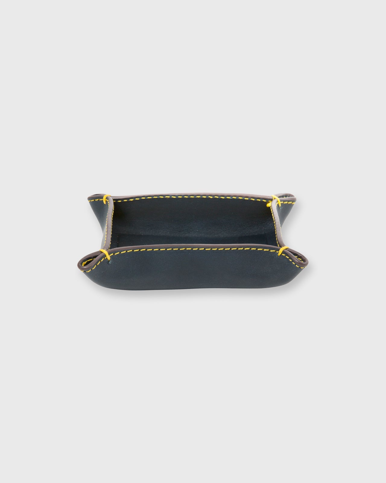 Small Tray in Navy Leather