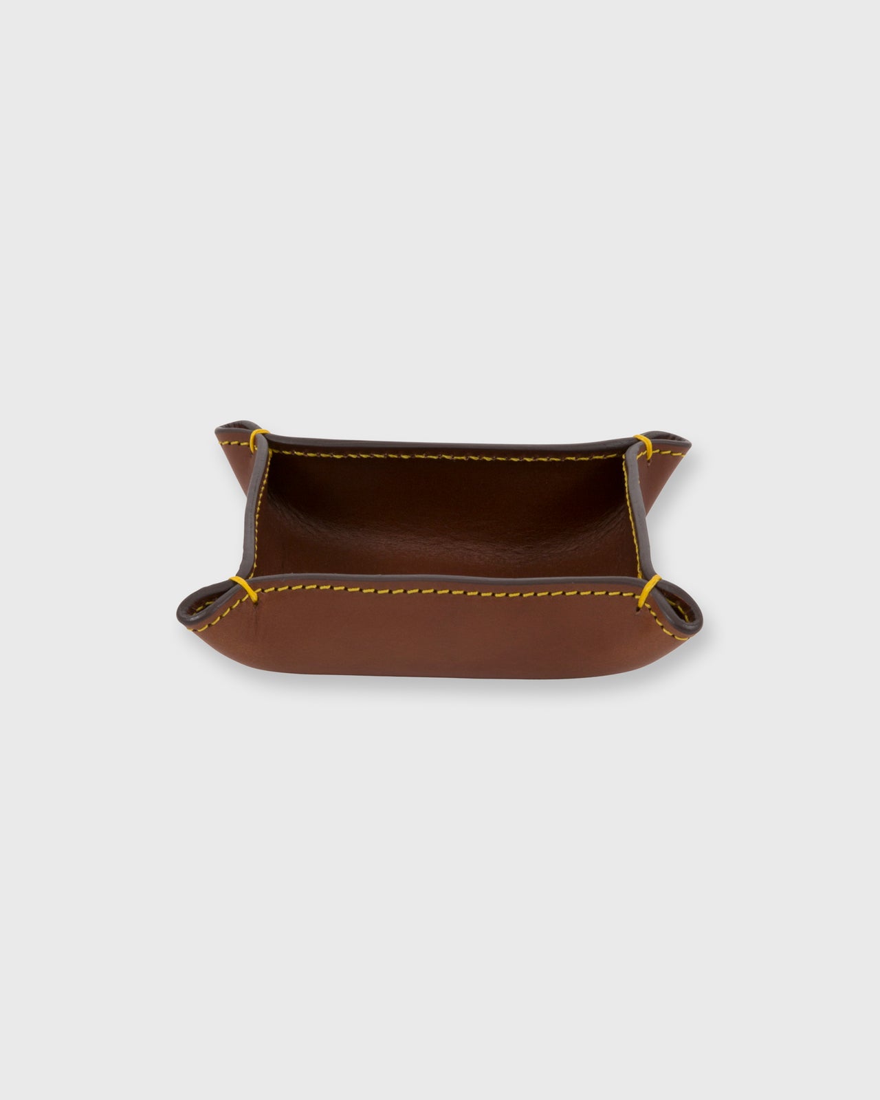 Small Tray in Papaya Leather
