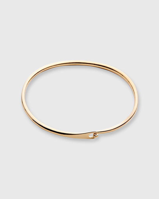Wire Simple Wrist Bracelet in Gold-Plated Brass