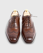 Load image into Gallery viewer, Inverness Wingtip Oxford Shoe Dark Oak Antique Calfskin
