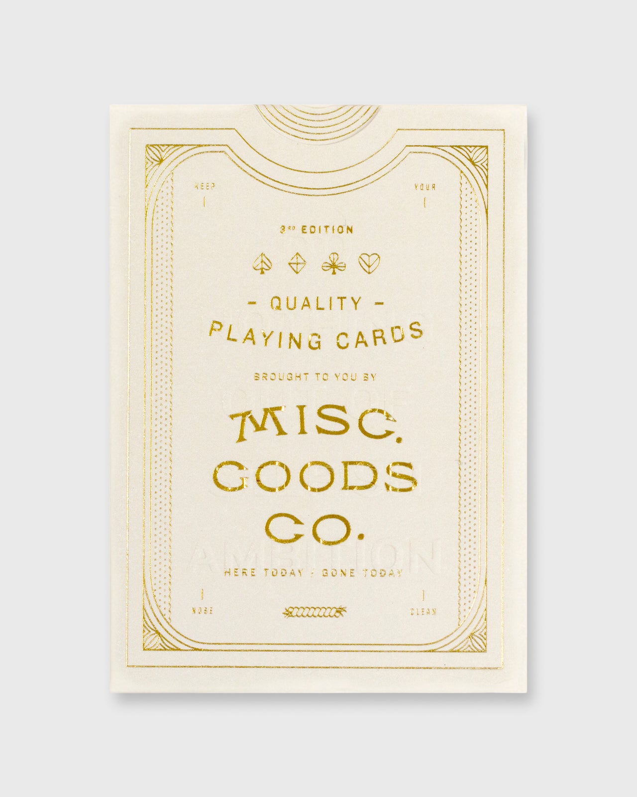 Playing Cards in Ivory