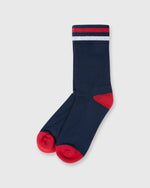 Load image into Gallery viewer, Kennedy Luxe Athletic Socks Navy
