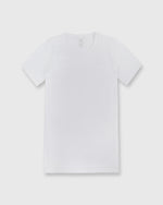 Load image into Gallery viewer, Short-Sleeved Relaxed Tee White Pima Cotton

