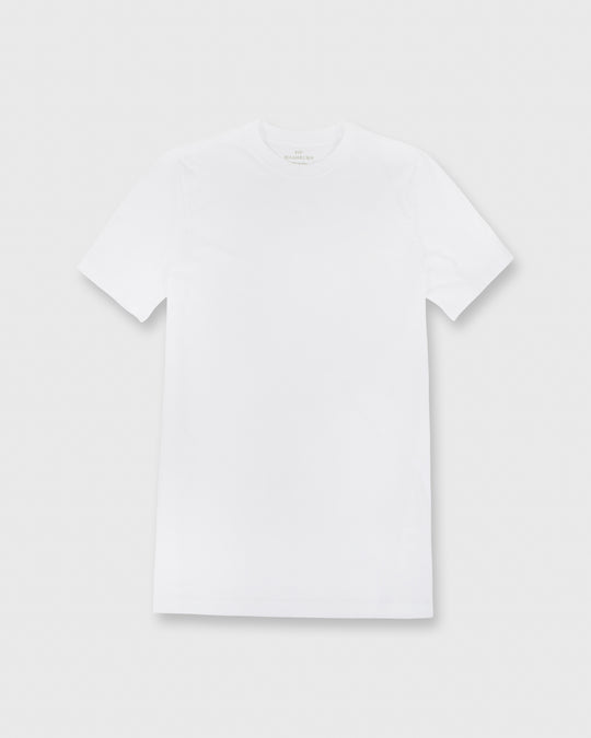 Short-Sleeved Tee White Pima Cotton