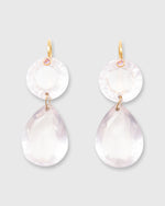 Load image into Gallery viewer, Gem Girandole Earrings Rose Quartz
