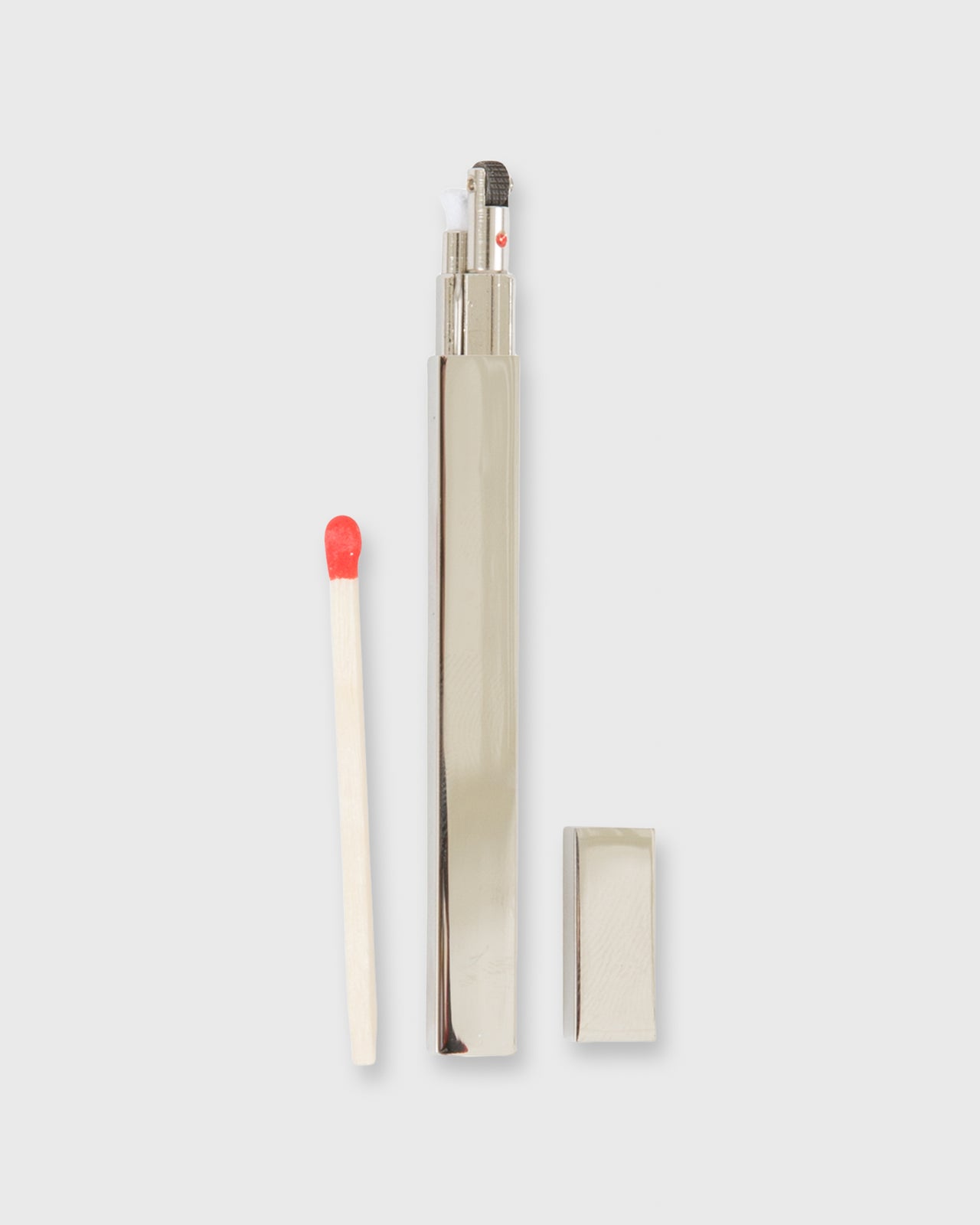 Queue Metal Slim Stick Lighter Silver
