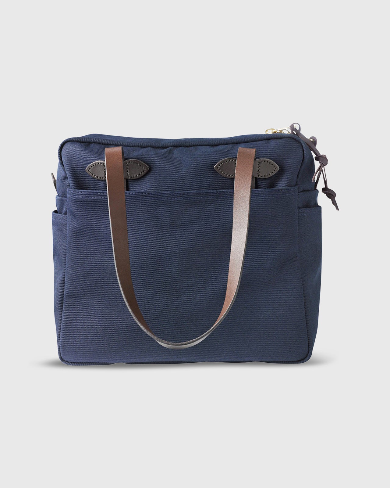 Zip-Top Tote Bag Navy