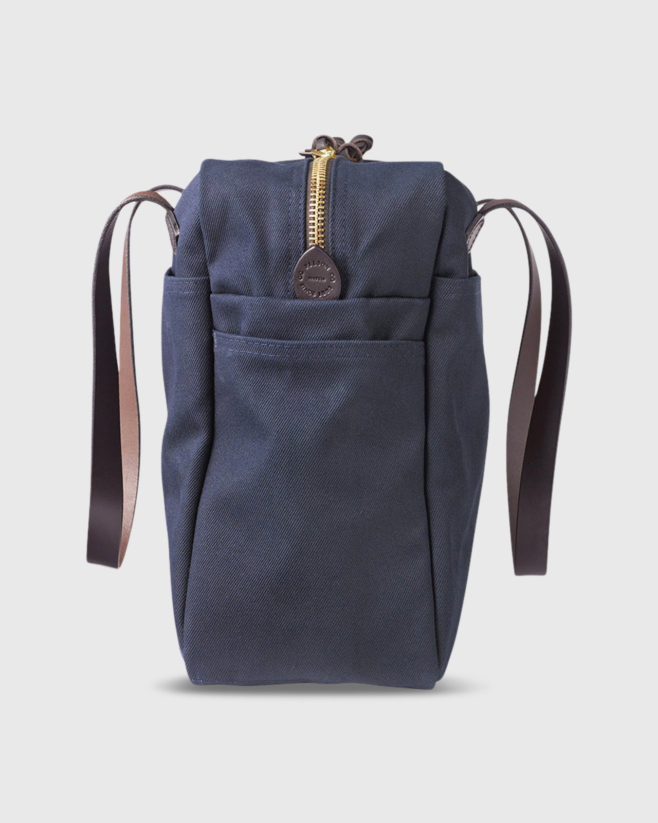 Zip-Top Tote Bag Navy