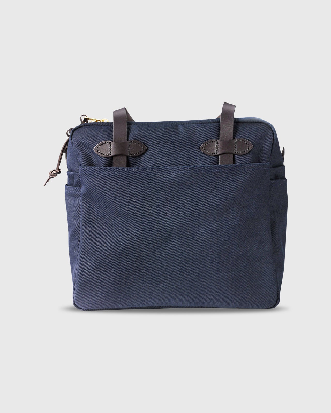 Zip-Top Tote Bag Navy