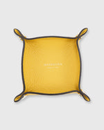 Load image into Gallery viewer, Soft Small Square Tray Yellow Alce Leather
