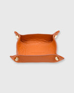 Load image into Gallery viewer, Soft Small Square Tray Orange Alce Leather
