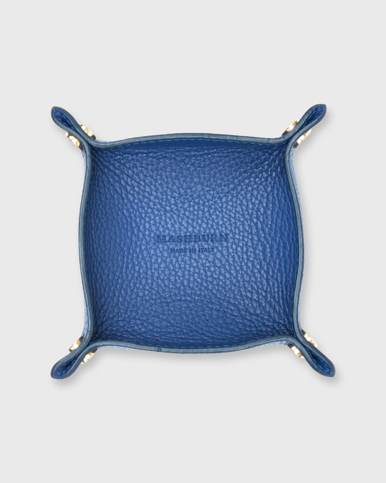 Soft Small Square Tray Deep Blue Alce Leather