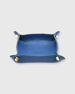 Load image into Gallery viewer, Soft Small Square Tray Deep Blue Alce Leather
