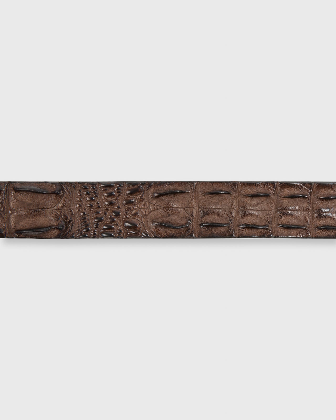 1 3/8" Hornback Crocodile Belt Brown