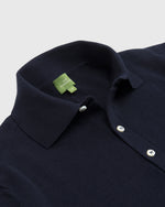 Load image into Gallery viewer, Rally Polo Sweater Navy Cotton
