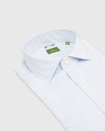 Load image into Gallery viewer, Slim Fit Spread Collar Dress Shirt Sky Pencil Stripe Poplin
