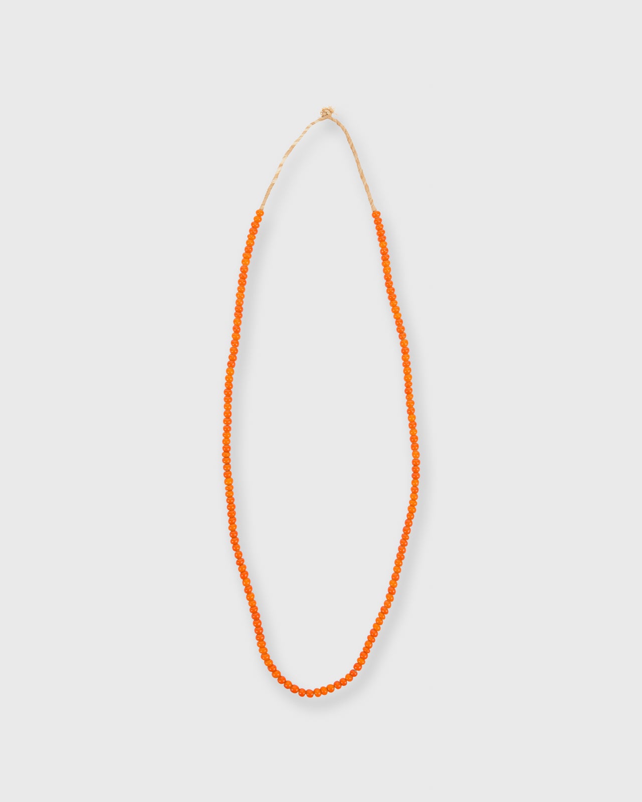 Very Small African Beads Orange Whiteheart