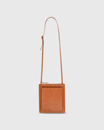 Load image into Gallery viewer, Flat Crossbody Pouch Bag Natural Leather
