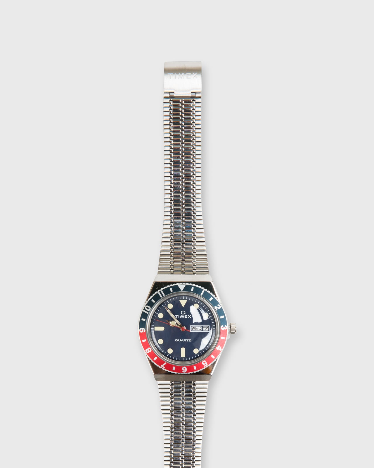 Q Timex Reissue Watch Silver/Navy/Red