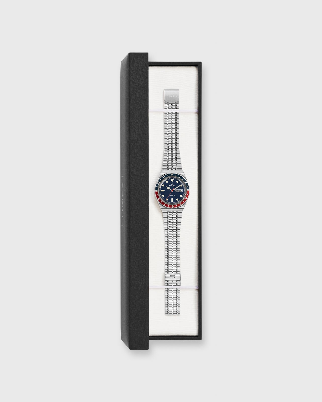 Q Timex Reissue Watch Silver/Navy/Red