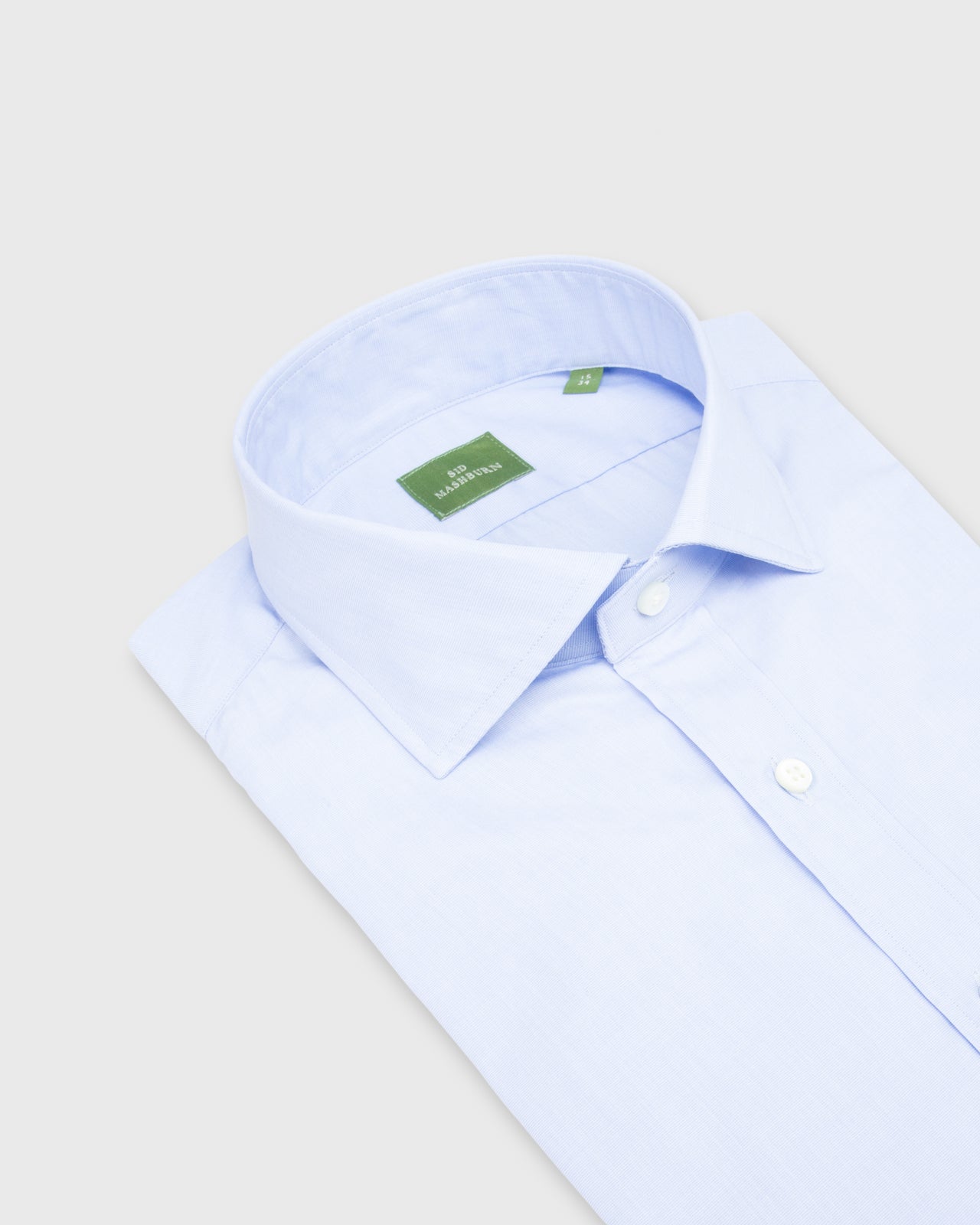 Spread Collar Dress Shirt Sky End-On-End