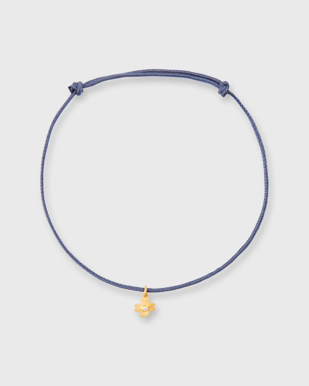 Diamond Clover Charm Bracelet Gold/Diamond