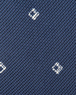 Load image into Gallery viewer, Cotton Woven Tie Navy/White Diamonds
