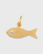 Load image into Gallery viewer, Precious Fish Pendant Gold/Diamond

