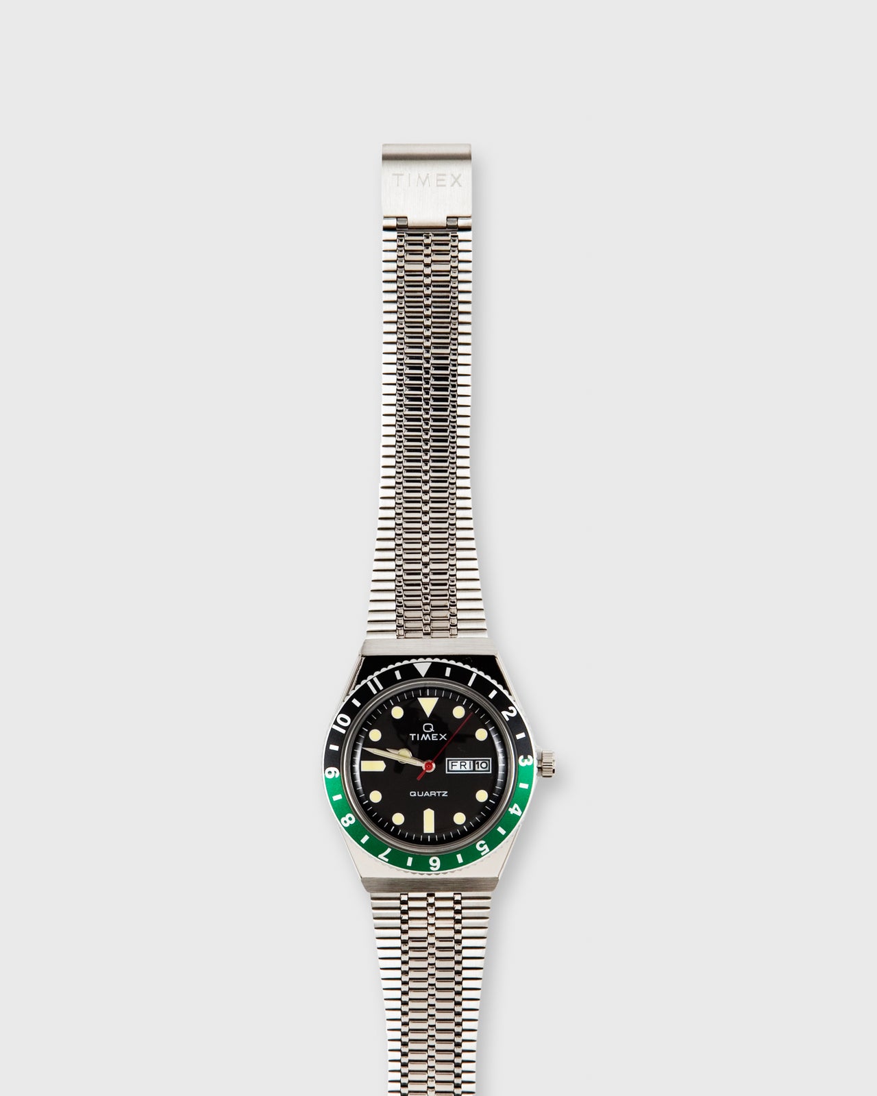 Q Timex Reissue Watch Silver/Black/Green