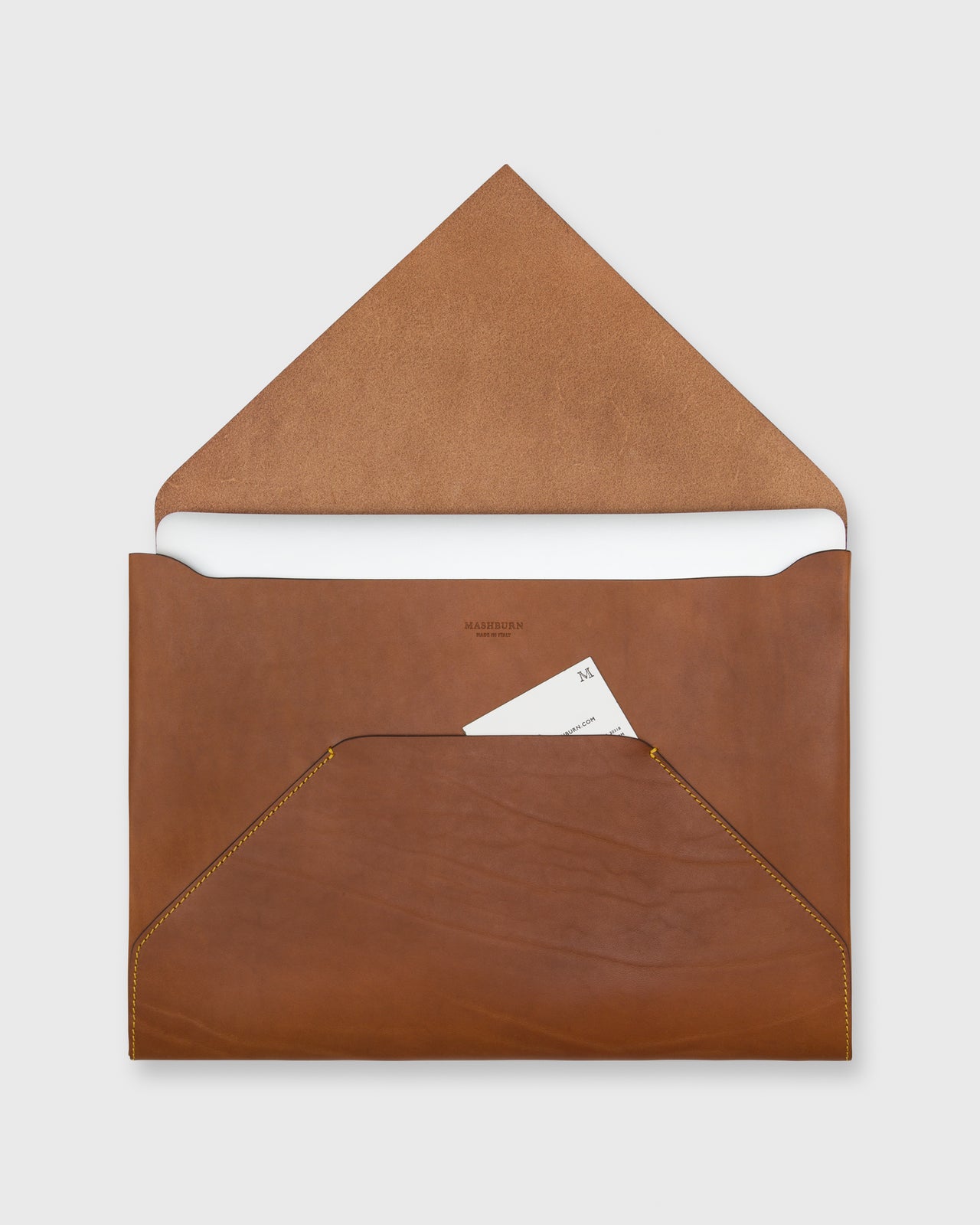 Laptop Case Tan Leather