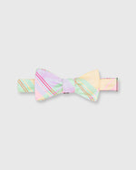 Load image into Gallery viewer, Cotton Woven Bow Tie Pale Olive/Pink Multi Madras
