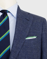 Load image into Gallery viewer, Kincaid No. 2 Jacket in Blue Mix Linen/Wool Hopsack
