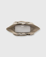 Load image into Gallery viewer, Mercato Handwoven Tote Beige Leather

