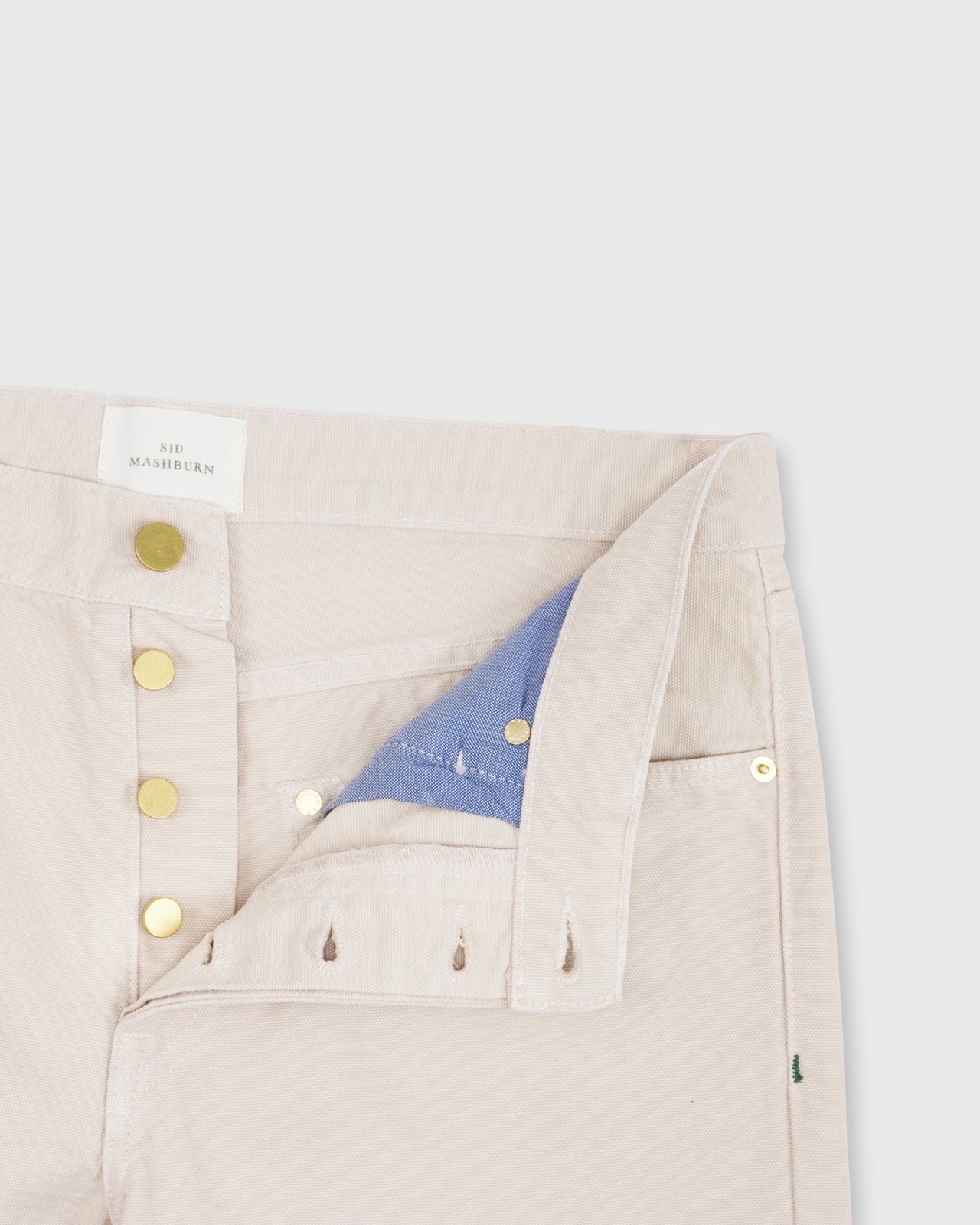 Slim Straight 5-Pocket Pant Stone Canvas