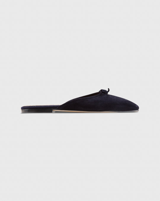 Joy Mule Navy Suede