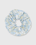 Load image into Gallery viewer, Large Scrunchie Blue Poppy &amp; Daisy Liberty Fabric
