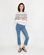 Load image into Gallery viewer, Cordelia Sweater Chalk/Navy
