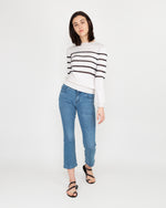 Load image into Gallery viewer, Cordelia Sweater Chalk/Navy
