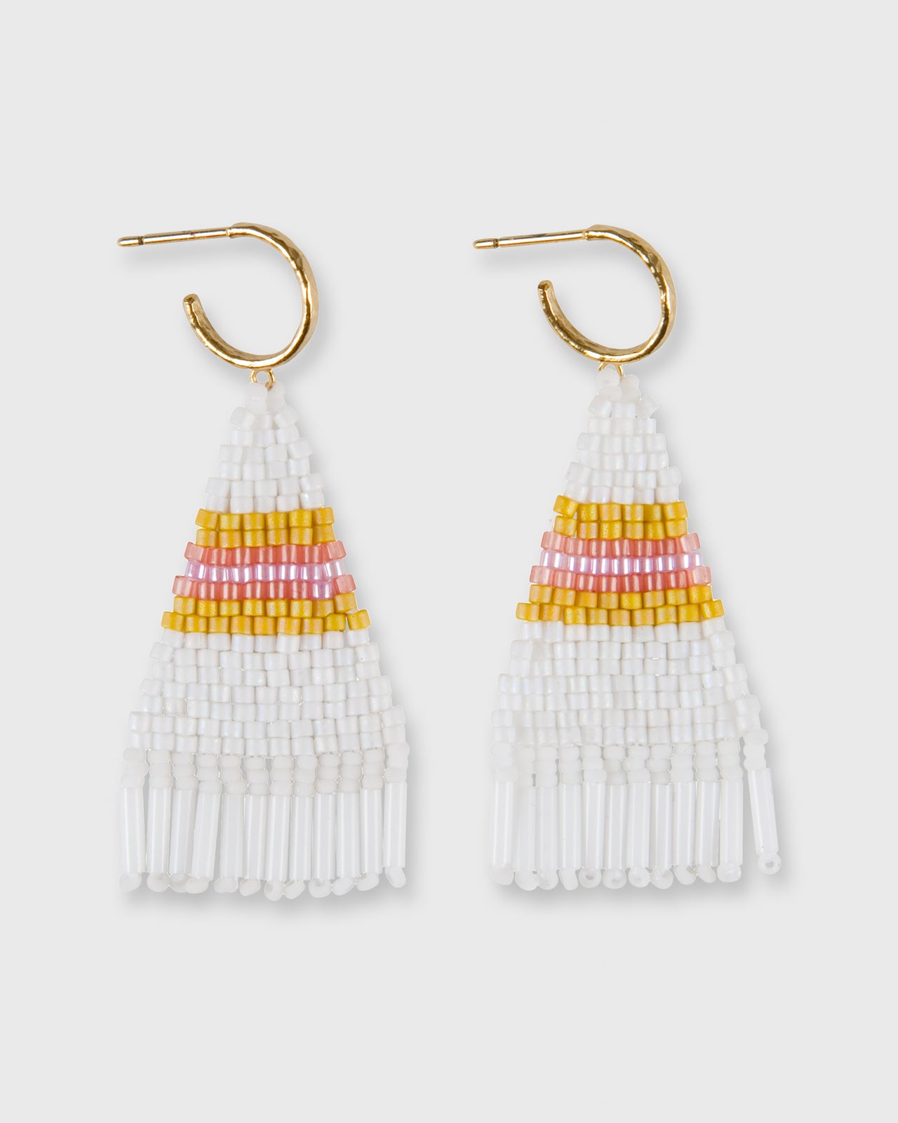 Brie Earrings White