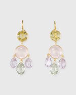 Load image into Gallery viewer, Small Gabrielle d'Estrées Earrings Multicolored Pastel
